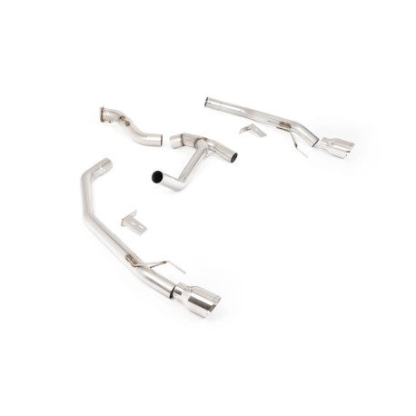 Milltek KIPUFOGÓRENDSZER Milltek Axle-back exhaust for Volkswagen Amarok 3.0 V6 240PS Turbo Diesel (non-GPF) 2024+ - Polished tips | race-shop.hu