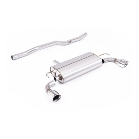 Milltek KIPUFOGÓRENDSZER Milltek V2 Cat-back exhaust (loudest) for Volkswagen Golf Mk4 R32 3.2 V6 4WD (non-GPF) 2002-2005 - JET-100 tips | race-shop.hu