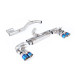 Milltek KIPUFOGÓRENDSZER Milltek Cat-back exhaust (loudest) for Volkswagen Golf MK7 R 2.0 TSI 300PS (non-GPF) 2014-2016 - Quad burnt/blue titanium tips | race-shop.hu