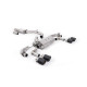 Milltek Cat-back exhaust resonated valved for Volkswagen Golf Mk7.5 R 2.0 TSI 300PS (GPF) 2019-2022 - Carbon tips