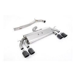 Milltek Cat-back exhaust (louder) non-valved for Volkswagen Golf Mk7.5 R 310PS (non-GPF) 2017-2021 - Carbon tips