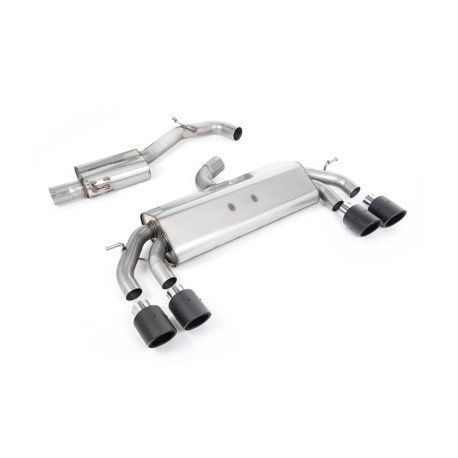 Milltek KIPUFOGÓRENDSZER Milltek Cat-back exhaust (quieter) non-valved for Volkswagen Golf Mk7.5 R 310PS (non-GPF) 2017-2021 - Carbon tips | race-shop.hu