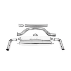 Milltek GPF-back exhaust for Volkswagen Golf Mk8 GTi (GPF, EC approved) 2020-2024 - Carbon tips
