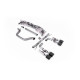 Milltek KIPUFOGÓRENDSZER Milltek GPF-back exhaust (loudest) carbon tips for Volkswagen Golf Mk8 GTi (GPF, 245ps, Tips Golf R Style Quad) 2020-2024 | race-shop.hu