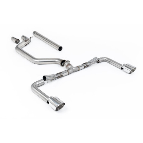 Milltek KIPUFOGÓRENDSZER Milltek GPF-back exhaust (loudest) polished tips for Volkswagen Golf Mk8 GTi Clubsport (GPF, 300ps, GT-115 Trims) 2021-2024 | race-shop.hu