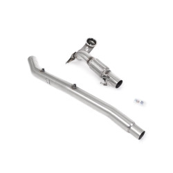 Milltek Large-bore downpipe with de-cat for Volkswagen Golf Mk8 R 2.0 TSI 320PS (non-GPF, for OE system) 2022-2024