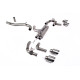 Milltek Cat-back exhaust (loudest) for Volkswagen Golf Mk8 R 2.0 TSI 320PS (non-GPF) 2022-2024 - Polished tips