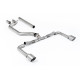 Milltek GPF-back exhaust (loudest) for Volkswagen Golf Mk8.5 GTi Clubsport (GPF) 2024+ - Brushed titanium tips