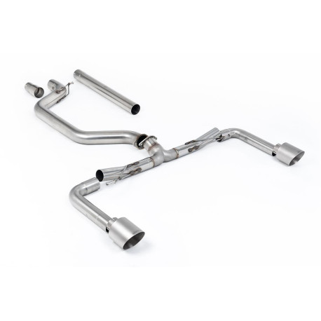 Milltek KIPUFOGÓRENDSZER Milltek GPF-back exhaust (loudest) for Volkswagen Golf Mk8.5 GTi Clubsport (GPF) 2024+ - Brushed titanium tips | race-shop.hu