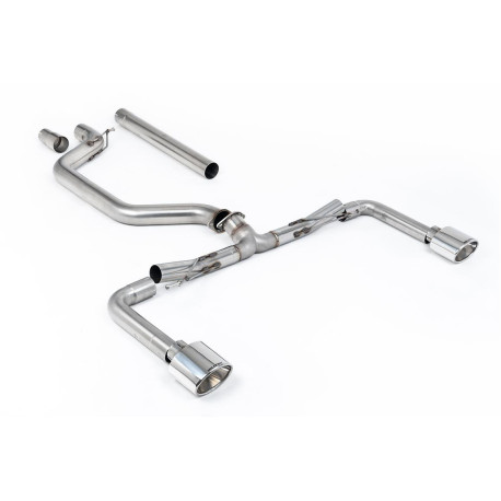 Milltek KIPUFOGÓRENDSZER Milltek GPF-back exhaust (loudest) polished tips for Volkswagen Golf Mk8.5 GTi Clubsport (GPF, 300ps, Oval Tips) 2024+ | race-shop.hu