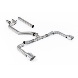 Milltek GPF-back exhaust (loudest) polished tips for Volkswagen Golf Mk8.5 GTi Clubsport (GPF, 300ps, GT-115 Trims) 2024+