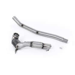 Milltek Large-bore downpipe with sports cat for Volkswagen Golf Mk8.5 R (non-GPF, race cat, for OE system) 2025+