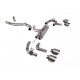 Milltek Cat-back exhaust (loudest) for Volkswagen Golf Mk8.5 R (non-GPF) 2025+ - Brushed titanium tips