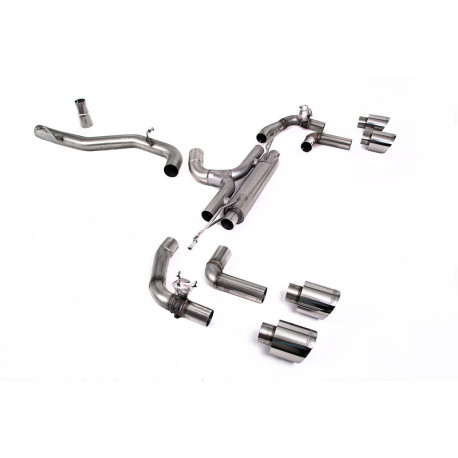 Milltek KIPUFOGÓRENDSZER Milltek Cat-back exhaust (loudest) for Volkswagen Golf Mk8.5 R (non-GPF) 2025+ - Polished tips | race-shop.hu