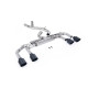 Milltek Cat-back exhaust (loudest) non-valved for Volkswagen Golf Mk8.5 R (non-GPF) 2025+ - Cerakote black tips