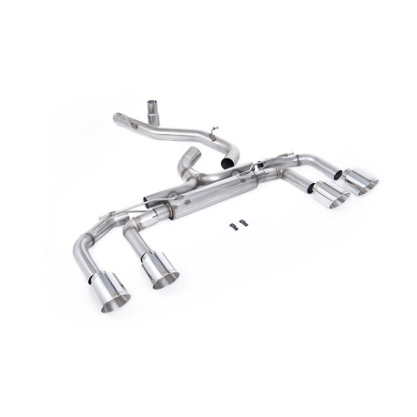 Milltek KIPUFOGÓRENDSZER Milltek Cat-back exhaust (loudest) non-valved for Volkswagen Golf Mk8.5 R (non-GPF) 2025+ - Polished tips | race-shop.hu