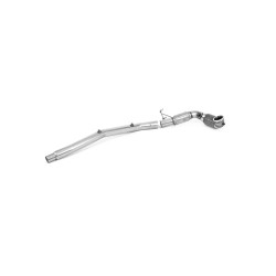 Milltek Large-bore downpipe with sports cat for Volkswagen Golf Mk8.5 R (GPF, race cat, for OE system) 2024+