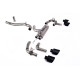 Milltek GPF-back exhaust (loudest) for Volkswagen Golf Mk8.5 R (GPF) 2024+ - Cerakote black tips
