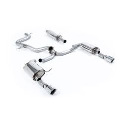 Milltek Cat-back exhaust resonated for Volkswagen Jetta Mk7 GLi 2.0T (non-GPF) 2019+ - Dual polished tips