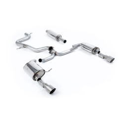 Milltek Cat-back exhaust resonated for Volkswagen Jetta Mk7 GLi 2.0T (non-GPF) 2019+ - Dual titanium tips