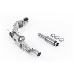 Milltek HJS ECE downpipe with sports cat for Volkswagen T-Roc R 2.0TSI 300ps 2022+