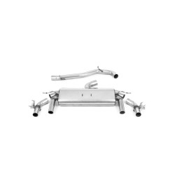 Milltek Cat-back exhaust (louder) for Volkswagen T-Roc R 2.0TSI 300ps 2019-2022 - Carbon tips