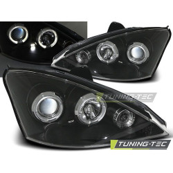 Fényszóró FORD FOCUS 10.98-10.01 ANGEL EYES fekete
