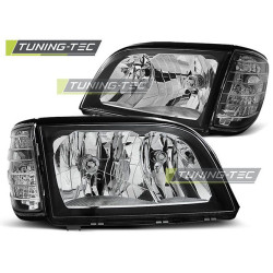TUNING-TEC első lámpák MERCEDES W140 S-KLASA 03.91-10.98-hoz (H4), fekete