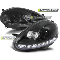 TUNING-TEC első lámpák (DRL) FIAT GRANDE PUNTO 09.05-08-hoz (H1), fekete