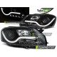 TUNING-TEC első lámpák (Tube Light) VW PASSAT B7 10.10-10.14-hez (H7/H1), fekete