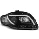 Világítás TUNING-TEC első lámpák (Tube Light, DRL) AUDI A4 B7 11.04-03.08-hoz (H7/H1), fekete | race-shop.hu