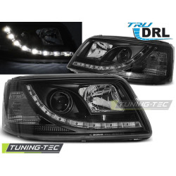 Fényszóró TRUE DRL fekete VW T5 04.03-08.09