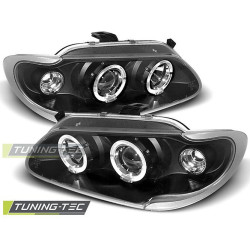 TUNING-TEC első lámpák (Angel Eyes) RENAULT MEGANE / SCENIC 96-99-hez (H1), fekete