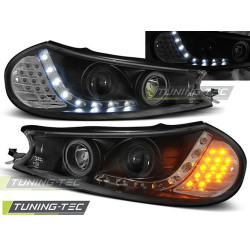 TUNING-TEC első lámpák (DRL) FORD MONDEO 10.96-08.00-hoz (H1), fekete, V2