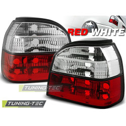 TUNING-TEC hátsó lámpák VW GOLF 3 09.91-08.97-hez, piros-fehér