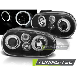 Fényszóró ANGEL EYES fekete VW GOLF 4 09.97-09.03