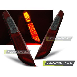 TUNING-TEC LED hátsó lámpák FORD FOCUS MK2 09.04-08 HB-hez (HATCHBACK), piros-füstös