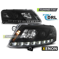 XENON Fényszóró TRUE DRL fekete AUDI A6 C6 04.04-08