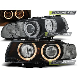 Fényszóró ANGEL EYES fekete BMW E38 09.98-07.01