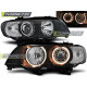 TUNING-TEC első lámpák (Angel Eyes) XENON BMW X5 E53 09.99-10.03-hoz (D2S/H7), fekete, V1
