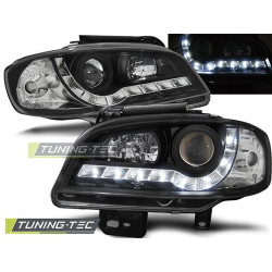 TUNING-TEC első lámpák (DRL) SEAT IBIZA/CORDOBA 09.99-03.02-höz (H1), fekete, V1