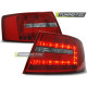 Világítás TUNING-TEC LED hátsó lámpák AUDI A6 C6 SEDAN 04.04-08-hoz, piros-fehér, V1 | race-shop.hu