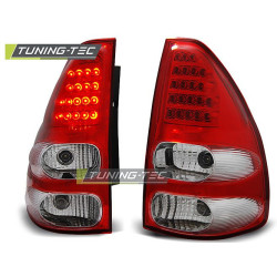 TUNING-TEC LED hátsó lámpák TOYOTA LAND CRUISER 120 03-09-hez (homologáció nélkül), piros-fehér, V1