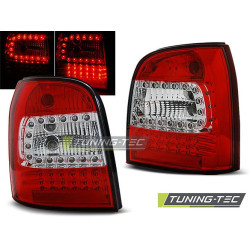 TUNING-TEC LED hátsó lámpák AUDI A4 94-01 AVANT-hoz, piros-fehér