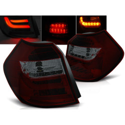 TUNING-TEC LED hátsó lámpák (LED Bar) BMW E87 04-08.07-hez, piros-füstös