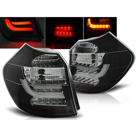 Világítás TUNING-TEC LED hátsó lámpák (LED Bar) BMW E87 04-08.07-hez, fekete | race-shop.hu