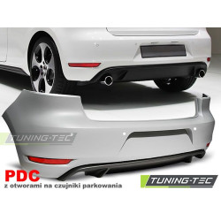 TUNING-TEC hátsó lökhárító (Sport) VW GOLF 6-hoz (kipufogó 2+2, parkolószenzorral)