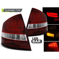 LED BAR Hátsó lámpa piros fehér SKODA OCTAVIA II SEDAN 04-12