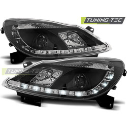 TUNING-TEC első lámpák (DRL) OPEL CORSA D 04.06-11-hez (H1), fekete, V1