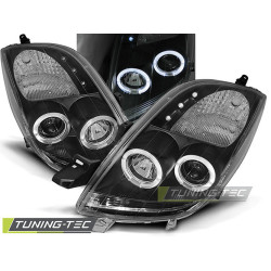 TOYOTA YARIS 06-09 ANGEL EYES FEKETE